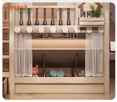 Sáng tạo ý tưởng giường tầng cho bé cá tính-GTE 005