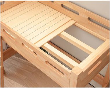 Phối hợp giường tầng trẻ em gỗ sồi với nội thất khác-GTE 009