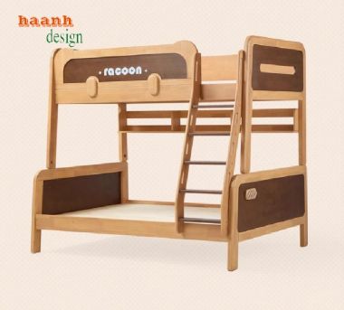 Giường tầng trẻ em gỗ sồi đẹp – Bảo vệ giấc ngủ bé yêu-GTE 011