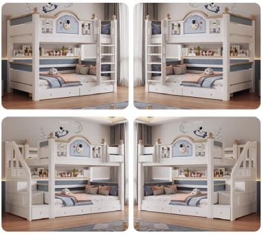 Top mẫu giường tầng cho bé trai, bé gái cao cấp nhất hiện nay-GTE 016