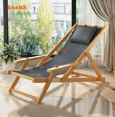 Ghế tắm nắng hồ bơi gỗ - Lựa chọn cho không gian thư giãn-GTT 008