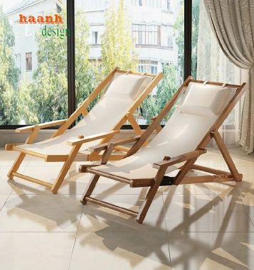 Ghế tắm nắng hồ bơi gỗ - Lựa chọn cho không gian thư giãn-GTT 008