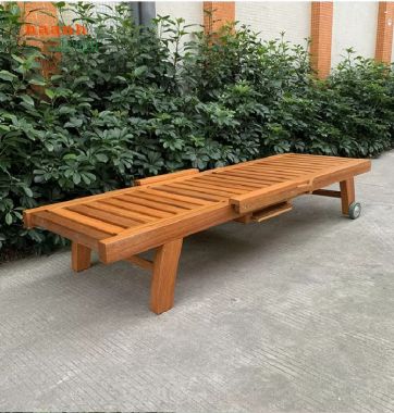 Giường xếp thư giãn gỗ Teak – Đẹp, tiện lợi, bền bỉ-GTT 015