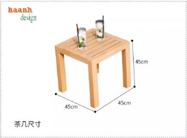 Giường tắm nắng cho hồ bơi bằng gỗ Teak tự nhiên-GTT 018