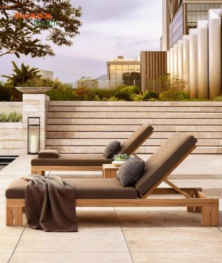 Khám phá giường tắm nắng bãi biển hiện đại từ gỗ Teak cao cấp-GTT 017
