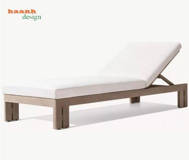 Khám phá giường tắm nắng bãi biển hiện đại từ gỗ Teak cao cấp-GTT 017