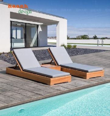 Thư giãn đỉnh cao với giường tắm nắng gỗ Teak nhập khẩu-GTT 014