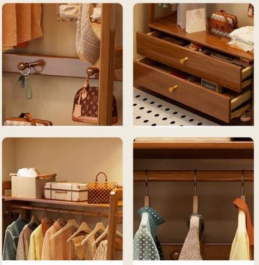 Giá treo quần áo bằng gỗ – Giải pháp lưu trữ sang trọng-KGT 004