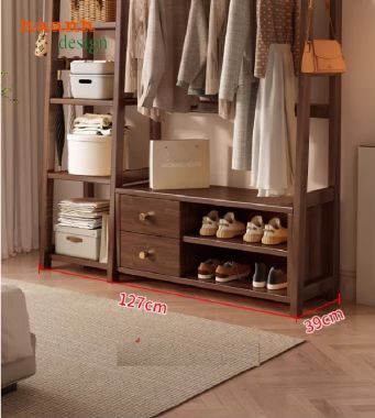 Giá kệ gỗ treo quần áo thiết kế chữ A độc đáo, dễ tháo lắp-KGT 001