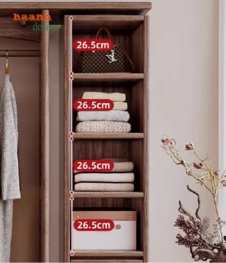 Kệ treo quần áo bằng gỗ sồi tự nhiên–Tiện ích cho phòng ngủ-KGT 002
