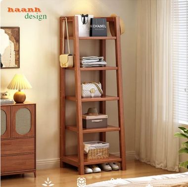 Kệ gỗ treo quần áo đa năng nhiều tùy chọn bố trí - KGT 005