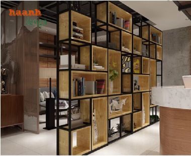 Độc đáo và cá tính với kệ trang trí sắt gỗ-KTS 011