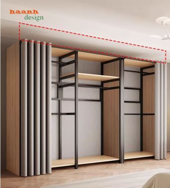 Kệ khung sắt treo quần áo hiện đại đẹp cho mọi không gian-KST 011