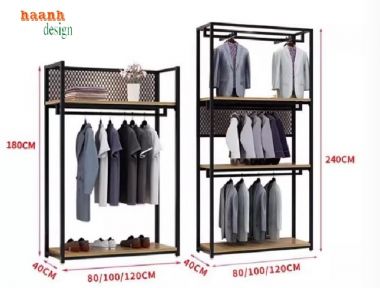 Mẫu Kệ Treo Quần Áo Bằng Sắt Đẹp, Đa Năng, Giá Tốt-KST 007