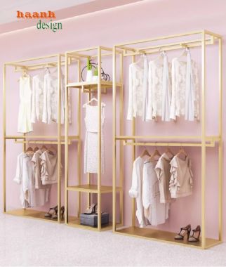 Kệ sắt treo quần áo thời trang cao cấp – Thiết kế theo yêu cầu-KST 005