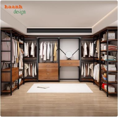 Kệ treo quần áo khung sắt hiện đại – Bền đẹp, tiện ích-KST 008