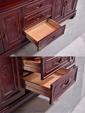 Kệ ti vi phòng khách Á Đông – Lựa chọn đẳng cấp từ gỗ gõ đỏ-KTV 008
