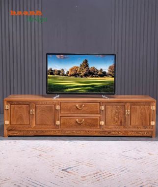 Khám phá kệ tivi gỗ hương đá hiện đại với thiết kế tinh tế-KTV 010