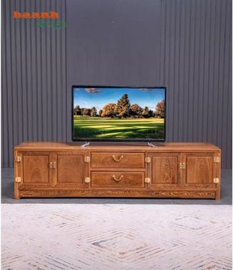 Khám phá kệ tivi gỗ hương đá hiện đại với thiết kế tinh tế-KTV 010