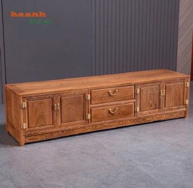 Khám phá kệ tivi gỗ hương đá hiện đại với thiết kế tinh tế-KTV 010