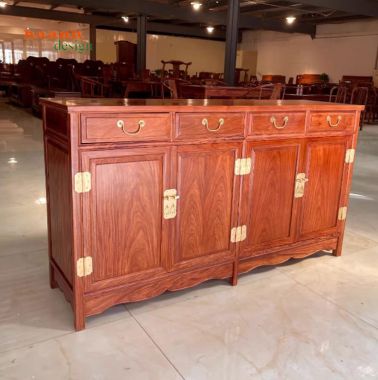 Kệ tivi gỗ hương tự nhiên giả cổ phong cách Trung Quốc-KTV 014