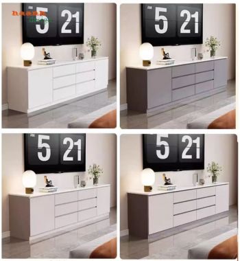 Kệ Tivi Gỗ Công Nghiệp Dáng Dài Nhiều Ngăn Kéo - KCH 012