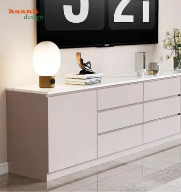 Kệ Tivi Gỗ Công Nghiệp Dáng Dài Nhiều Ngăn Kéo - KCH 012
