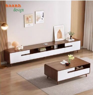 Kệ tivi phòng khách hiện đại gỗ Melamine chống ẩm cao cấp-KCH 004