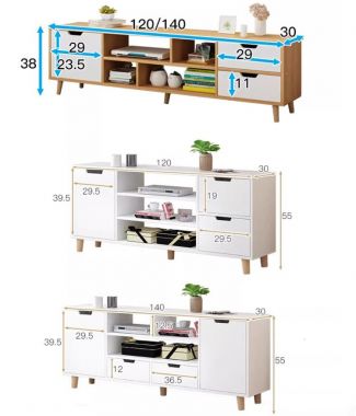 Mẫu kệ tivi gỗ công nghiệp đẹp sang trọng cho gia đình-KCH 008