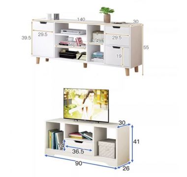 Mẫu kệ tivi gỗ công nghiệp đẹp sang trọng cho gia đình-KCH 008