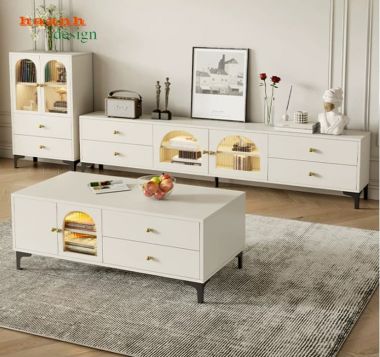 Mẫu kệ tivi gỗ công nghiệp đẹp cho phòng khách hiện đại-KCH 007