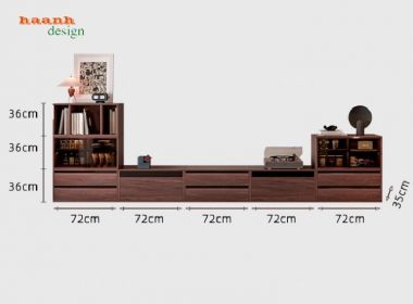 Mẫu kệ tivi gỗ công nghiệp đẹp cho phòng khách hiện đại-KCH 007