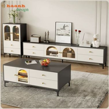 Mẫu kệ tivi gỗ công nghiệp đẹp cho phòng khách hiện đại-KCH 007