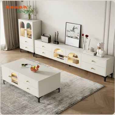 Mẫu kệ tivi gỗ công nghiệp đẹp cho phòng khách hiện đại-KCH 007