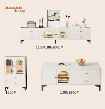 Mẫu kệ tivi gỗ công nghiệp đẹp cho phòng khách hiện đại-KCH 007