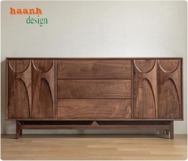Vẻ đẹp tự nhiên của kệ ti vi gỗ óc chó-KTH 009