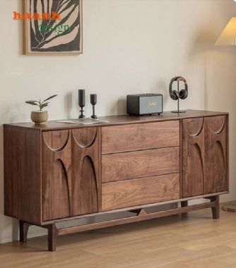 Vẻ đẹp tự nhiên của kệ ti vi gỗ óc chó-KTH 009