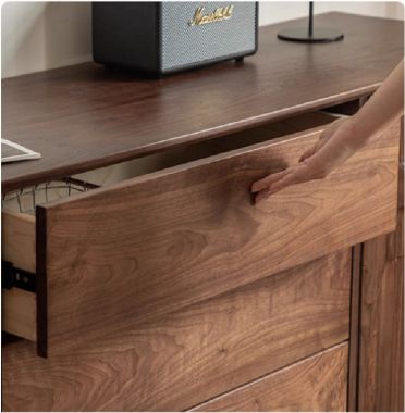 Vẻ đẹp tự nhiên của kệ ti vi gỗ óc chó-KTH 009