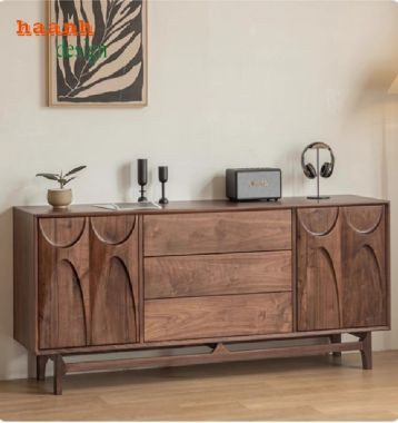 Vẻ đẹp tự nhiên của kệ ti vi gỗ óc chó-KTH 009