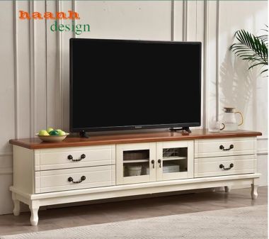 Kệ ti vi gỗ phòng khách tân cổ điển châu âu sang trọng KTD 003