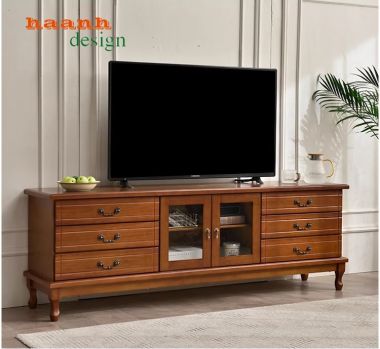 Kệ ti vi gỗ phòng khách tân cổ điển châu âu sang trọng KTD 003
