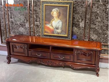 Kệ TV Phòng Khách Tân Cổ Điển Châu Âu - Sang Trọng và Tinh Tế KTD 004