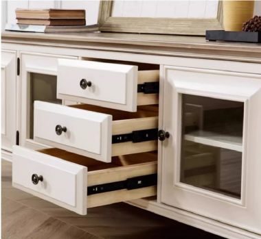 Khám phá kệ tivi tân cổ điển gỗ tự nhiên đẹp mắt-KTD 007