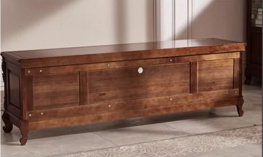 Mẫu kệ tivi gỗ đẹp gỗ gụ tự nhiên cao cấp kiểu dáng Mỹ-KTD 009