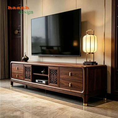Mẫu Kệ Tivi Tân Cổ Điển Đẹp Sang Trọng Cho Phòng Khách-KTD 012