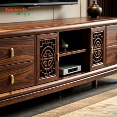 Mẫu Kệ Tivi Tân Cổ Điển Đẹp Sang Trọng Cho Phòng Khách-KTD 012
