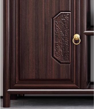 Kệ gỗ trang trí giả cổ phong cách trung quốc sang trọng-KTT 017