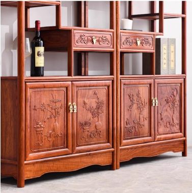 Khung kệ gỗ trang trí phòng khách – Bền đẹp theo thời gian-KTT 016