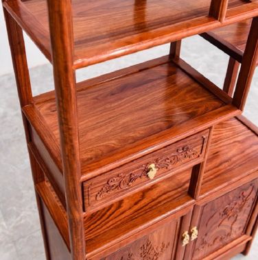 Khung kệ gỗ trang trí phòng khách – Bền đẹp theo thời gian-KTT 016