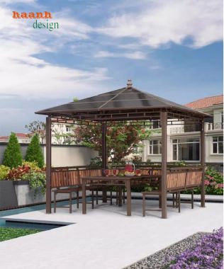 Nhà chòi kẽm sân vườn - Điểm nhấn cho không gian ngoài trời-NSC 014